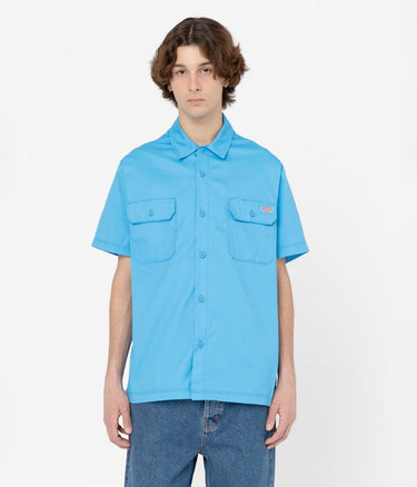 DICKIES MADRAS SHIRT AZURBLAU - Shoelosophy