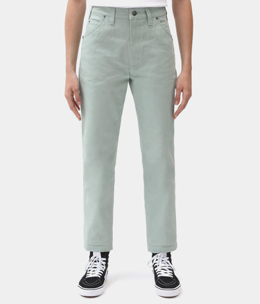 DICKIES WOMENS DC CARPENTER PANT JADEITE WOMEN'S WORK TROUSERS CANVAS - Shoelosophy