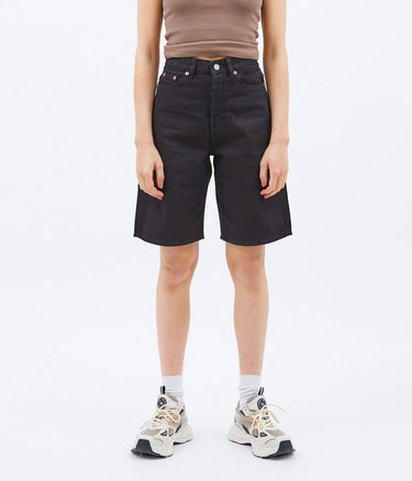 DR DENIM 2210103 BELLA SHORT BLACK - Shoelosophy