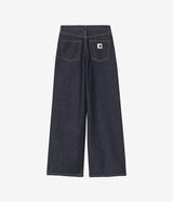 CARHARTT WIP WOMENS JANE PANT I030497 BLUE RINSED - Shoelosophy
