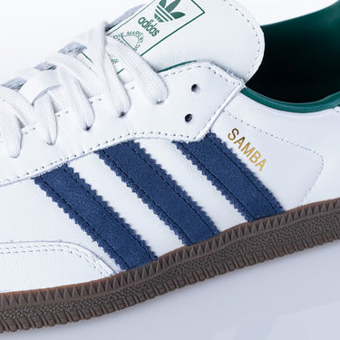 ADIDAS SAMBA IH4882 WEISS NAVY GRÜN - Shoelosophy