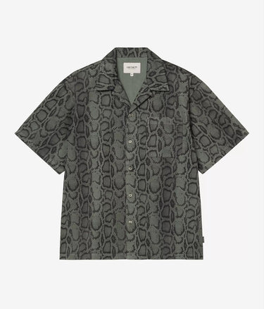 CARHARTT WIP SNAKE CAMO SHIRT I036275 LEAF GARMENT DYED - Shoelosophy