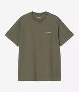 CARHARTT WIP SCRIPT EMBROIDERY T-SHIRT I030435 LEAF - Shoelosophy