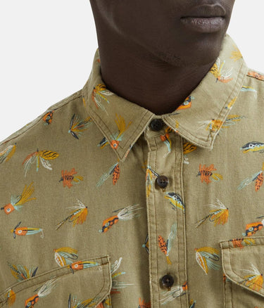 FILSON LT WT ALASKAN GUIDE SHIRT KURZARM LURES OLIVE - Shoelosophy