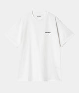 CARHARTT WIP SCRIPT EMBROIDERY T-SHIRT I030435 WHITE - Shoelosophy