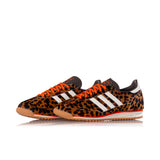ADIDAS WOMENS SL 72 OG JI0189 DARK BROWN OFF WHITE LEOPARD PRINT - Shoelosophy