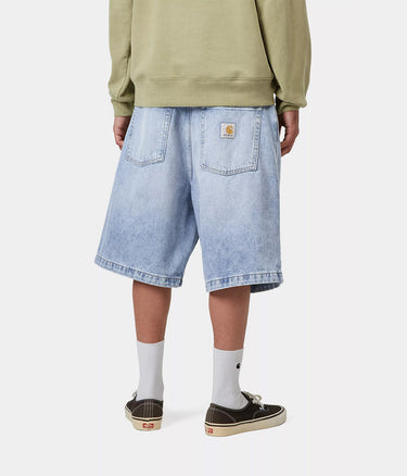 CARHARTT WIP BRANDON SHORT I037161 BLUE HEAVY WORN BLEACHED - Shoelosophy