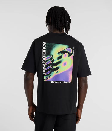 NEW BALANCE TRI LOGO HEAT MAP T-SHIRT MT61V4ZG BLACK - Shoelosophy
