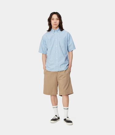 CARHARTT WIP BRAXTON SHIRT I031454 BLEACH KURZE ÄRMEL - Shoelosophy