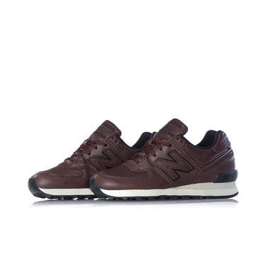 NEW BALANCE 576 MADE IN ENGLAND LUX LEATHER OU576BRK BROWN - Shoelosophy