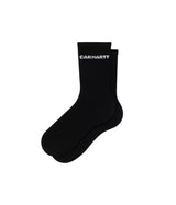 CARHARTT WIP WOMENS LINK SOCKS I033005 SCHWARZ WEISS - Shoelosophy