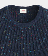 LEVI'S WOMENS SNOWFLAKE PULLOVER A9283-0005 BLUE BLAZER CONFETTI - Shoelosophy