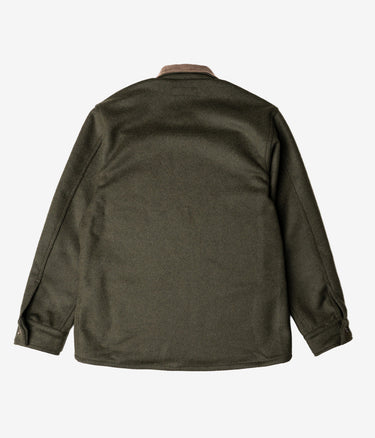 CHESAPEAKE'S SAFARI WOOL SHIRT HEMINGWAY DARK GREEN - Shoelosophy