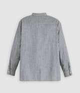 LEVI'S BLUE TAB RELAXED BUTTON DOWN SHIRT 001LI-0002 MICRO PLAID WHITE NAVY - Shoelosophy