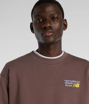 NEW BALANCE PREMIUM LOGO CREW NECK MT41547 KURZ - Shoelosophy