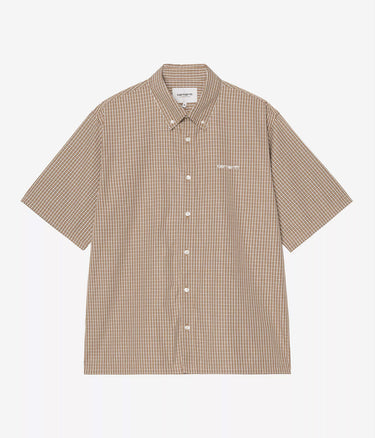 CARHARTT WIP GROFF CHECK I036191 HAMILTON BROWN - Shoelosophy
