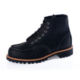 RED WING 2949 MOC TOE ROUGHNECK BLACK MADE IN USA 6" MOC - Shoelosophy