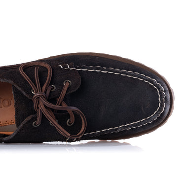 SEBAGO CAMPSIDES ACADIA 74114CW DUNKELBRAUNER GEWACHSTER WILDLEDER-OUTDOOR-MOKASSIN - Shoelosophy