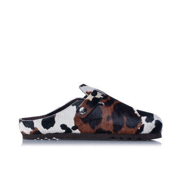 SCHOLL GRACE CLOG F00914 PONY HAIR COW LEATHER - Shoelosophy