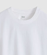 LEVI'S CROPPED T-SHIRT GARMENT DYED 0049F-0004 BRIGHT WHITE - Shoelosophy