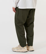 UNIVERSAL WORKS PLEATED TRACK PANT 34640 MERIDA SEERSUCKER OLIVE - Shoelosophy