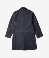 CHESAPEAKE'S JUNGLE CLOTH NAVAL OFFICER TRENCH COAT NAVY BLUE - Shoelosophy