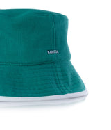 KANGOL GOLF REVERSIBLE BUCKET GREEN WHITE - Shoelosophy