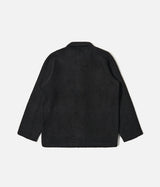 UNIVERSAL WORKS FIELD JACKET 00017 WOOL FLEECE BLACK - Shoelosophy