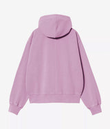 CARHARTT WIP WOMENS HOODED NELSON JACKET I033830 SANFTES LILA STÜCKSTÜCKGEFÄRBT - Shoelosophy