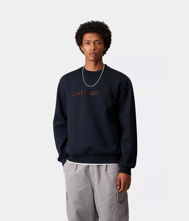 CARHARTT WIP CARHARTT SWEATSHIRT I030546 DEEP NIGHT PALISANDER - Shoelosophy