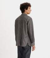 LEVI'S AUBURN WORKER SHIRT A7224-0002 RILEY BLACK CHAMBRAY - Shoelosophy