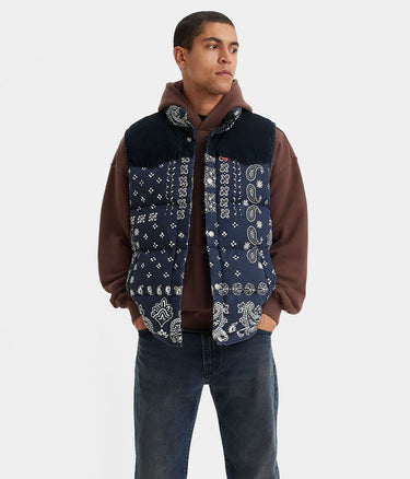 LEVI'S WESTERN SUPER PUFFER VEST BARKLEY BANDANA - Shoelosophy