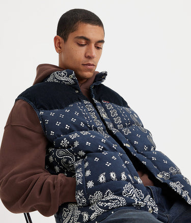 LEVI'S WESTERN SUPER PUFFER VEST BARKLEY BANDANA - Shoelosophy