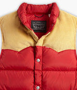 LEVI'S WESTERN SUPER PUFFER VEST RHYTHMIC RED - Shoelosophy