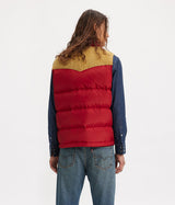 LEVI'S WESTERN SUPER PUFFER VEST RHYTHMIC RED - Shoelosophy