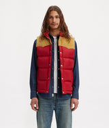 LEVI'S WESTERN SUPER PUFFER VEST RHYTHMIC RED - Shoelosophy