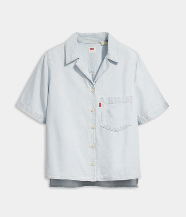 LEVI'S WOMENS JOYCE SHORT SLEEVE RESORT SHIRT - Shoelosophy