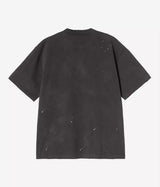 CARHARTT WIP PAINTER T-SHIRT I036853 BLACK DESTROY WASH SPLATTER - Shoelosophy
