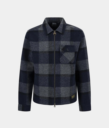 BARBOUR INTERNATIONAL HAILWOOD 플리스 오버셔츠 MFL0223 NY91 LOWLANDS 플리스 네이비 - Shoelosophy