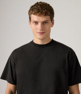 LEVI'S CROPPED T-SHIRT GARMENT DYED 0049F-0004 JET BLACK GARMENT DYED - Shoelosophy