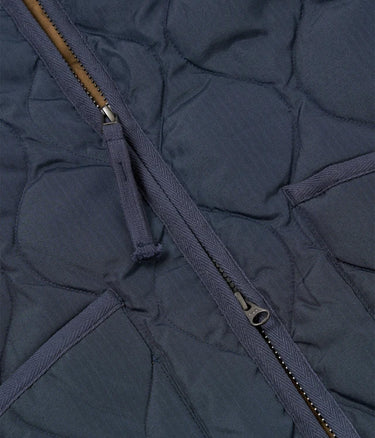 TAION UNISEX MILITARY W-ZIP CREW NECK DOWN JACKET DARK NAVY - Shoelosophy