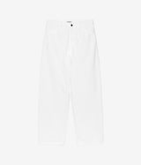 CARHARTT WIP WOMENS BRANDON PANT I035892 WHITE RINSED - Shoelosophy