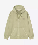 CARHARTT WIP HOODED NELSON JACKET I033064 GENTLE GREEN GARMENT DYED - Shoelosophy