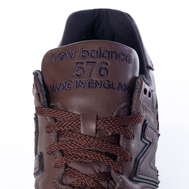 NEW BALANCE 576 MADE IN ENGLAND LUX LEATHER OU576BRK BROWN - Shoelosophy