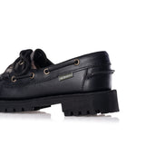 SEBAGO CAMPSIDES RANGER WAXY 여성 7002IR0 총 블랙 여성 모카신 야외 - 신발염증