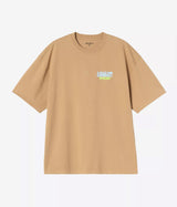 CARHARTT WIP 러기지 라벨 티셔츠 I036892 DUSTY HAMILTON BROWN - Shoelosophy