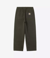 CARHARTT WIP DOUBLE KNEE SWEATPANT I035546 OLIVE STONE WASHED - Shoelosophy