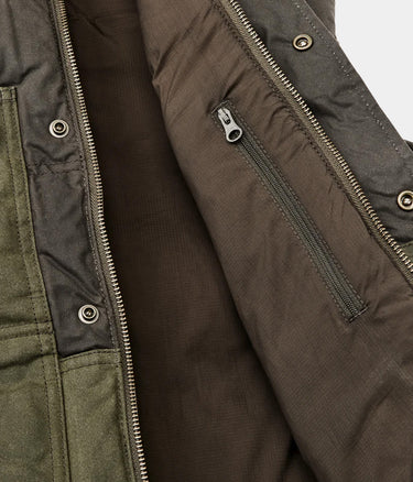 FILSON DOWN CRUISER VEST OILED COVER CLOTH FMGIL0005 OTTER GREEN - Shoelosophy