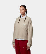 CARHARTT WIP WOMENS MIRA SWEATER I035382 FLEUR DE SEL - Shoelosophy