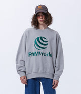 P.A.M. WORLD CREW NECK SWEATSHIRT GRAU MARLE - Shoelosophy